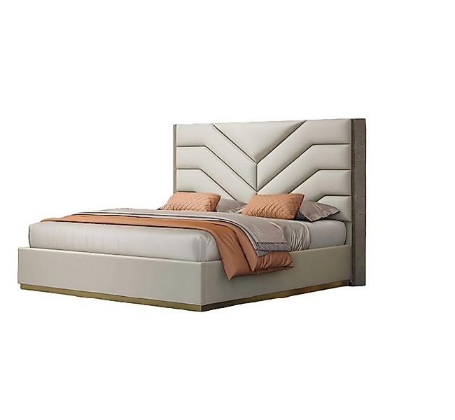 JVmoebel Bett Polster Holz Doppelbetten Ehe Schlafzimmer Leder Hotel Möbel günstig online kaufen