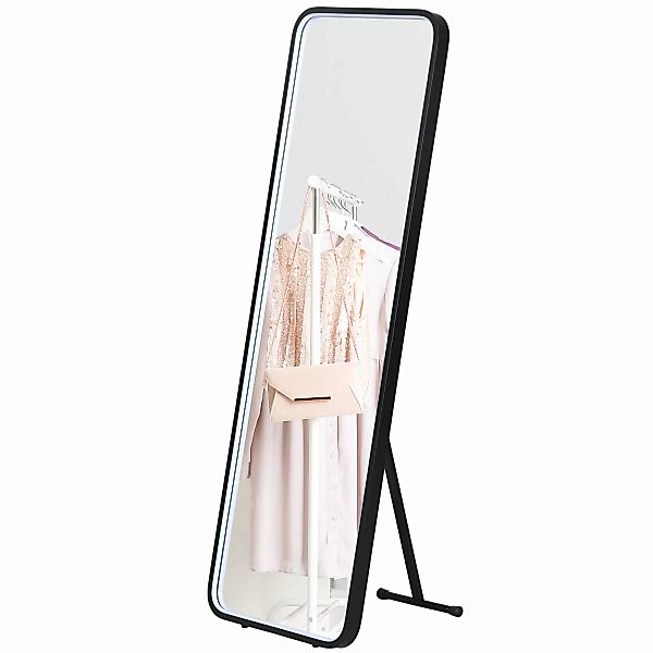 HOMCOM Ganzkörperspiegel mit LED-Leuchte  Wandspiegel, Standspiegel, dimmba günstig online kaufen
