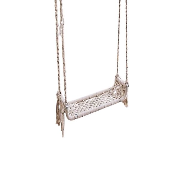 Home-trends24.de Schaukelgestell Schaukel Markamee Hängeschaukel Boho Beige günstig online kaufen