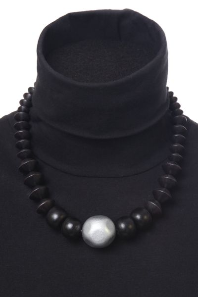 COLLEZIONE ALESSANDRO Kette mit Anhänger "Kara" mit Holzperlen günstig online kaufen