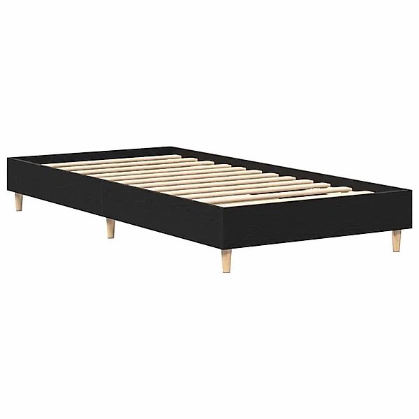 vidaXL Bettgestell Schwarz Eichen-Optik 90 x 190 cm Holzwerkstoff 862862 günstig online kaufen