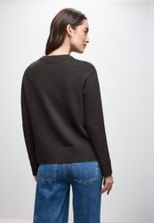 STREET ONE Rundhalspullover mit Rippbündchen günstig online kaufen
