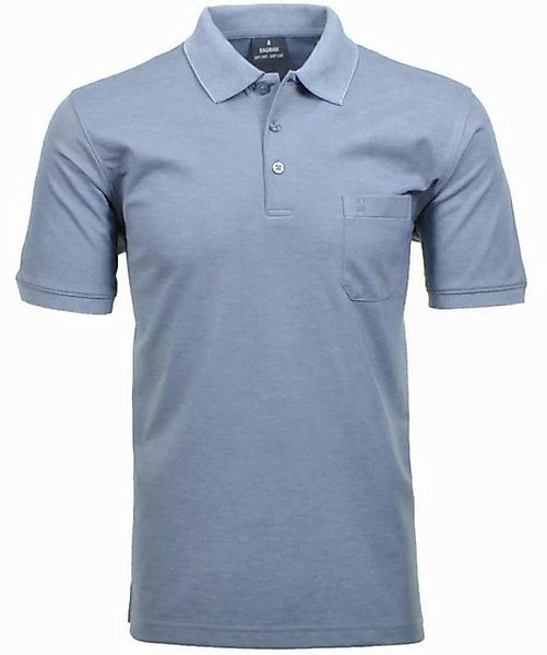 RAGMAN T-Shirt Polo button short sleeve, MARINE MEL günstig online kaufen