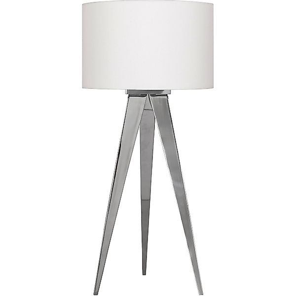 Näve Tischleuchte 3-Bein Tripod Grau Glänzend 61,5 cm günstig online kaufen