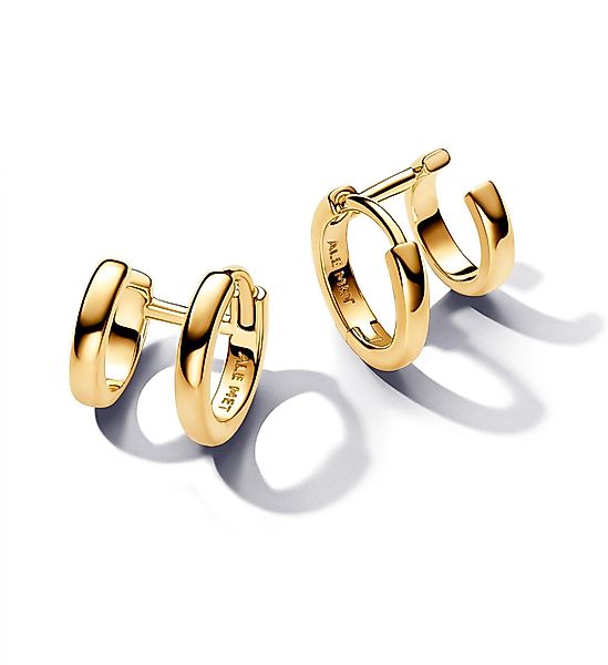 Pandora Paar Creolen Doppel-für Goldfarben günstig online kaufen