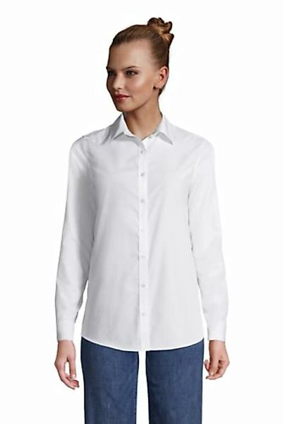 Supima Bügelfrei-Bluse, klassisch, Damen, Größe: XS Normal, Weiß, Baumwolle günstig online kaufen