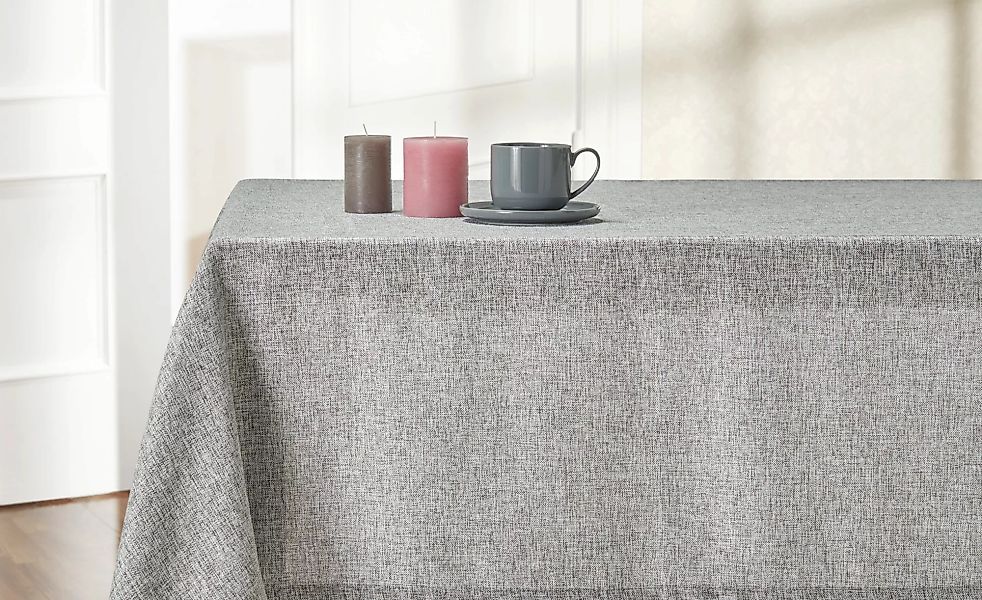 Tischdecke  Burner - grau - 100% Polyester - 130 cm - Sconto günstig online kaufen