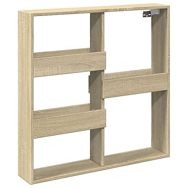 vidaXL Regal Wandschrank Sonoma-Eiche 80x15x80 cm günstig online kaufen