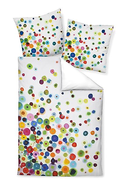 Janine Bettwäsche Mako-Baumwolle, Mako-Satin, 2 teilig, günstig online kaufen