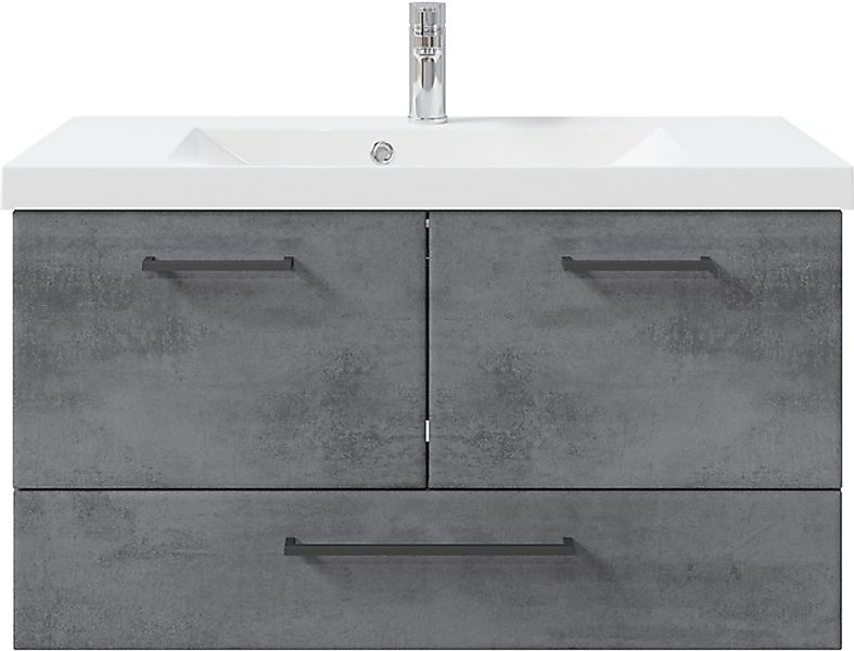 Saphir Badmöbel-Set »Quickset 945 Mineralmarmor-Waschtisch mit Unterschrank günstig online kaufen