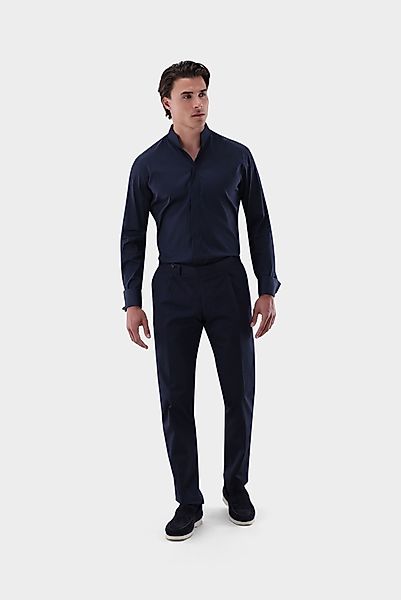 Hemd mit Doppelmanschette und Stehkragen günstig online kaufen