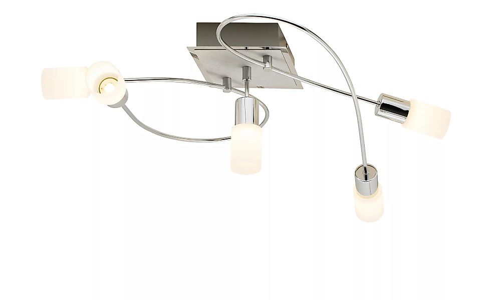Trio LED Deckenleuchte Metallarme gebogen - silber - 23 cm - 70 cm - Lampen günstig online kaufen