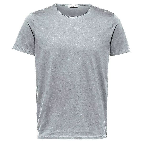 Selected Luke Kurzarm-t-shirt Mit O-ausschnitt XS Light Grey Melange günstig online kaufen