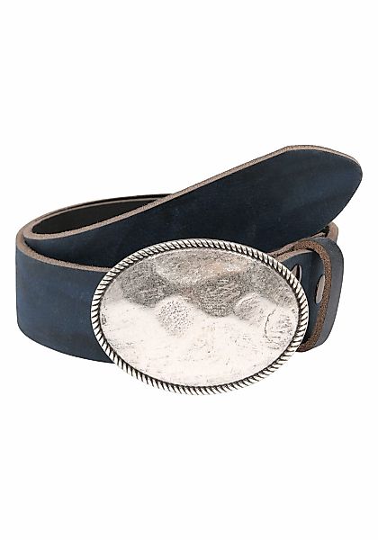 Rettungsring Gürtel Ledergürtel mit Koppelschließe im Vintage-Look günstig online kaufen