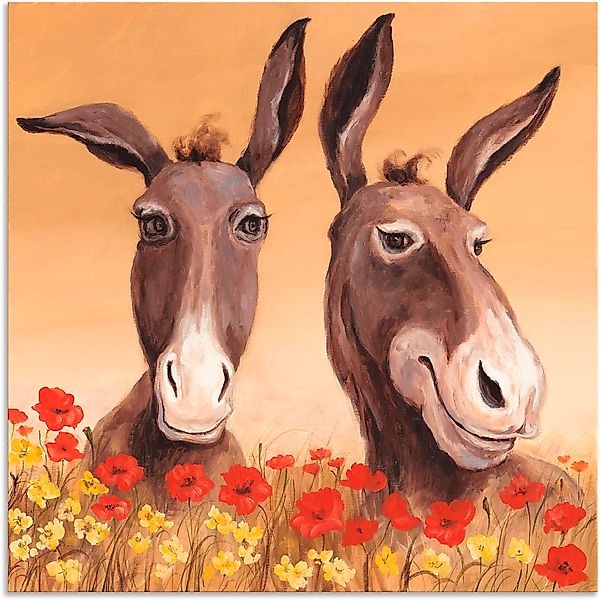 Artland Wandbild "Esel" Haustiere 1 Stk. tlg. als Alubild, Leinwandbild in günstig online kaufen
