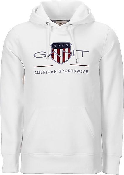 Gant Kapuzenpullover GANT Shield Hoodie weiss günstig online kaufen