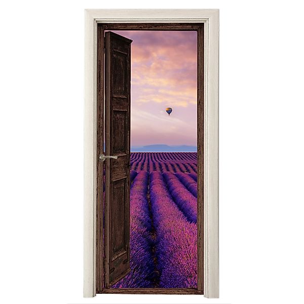 MuchoWow Türtapete Durchsichtig - Lavendel - günstig online kaufen