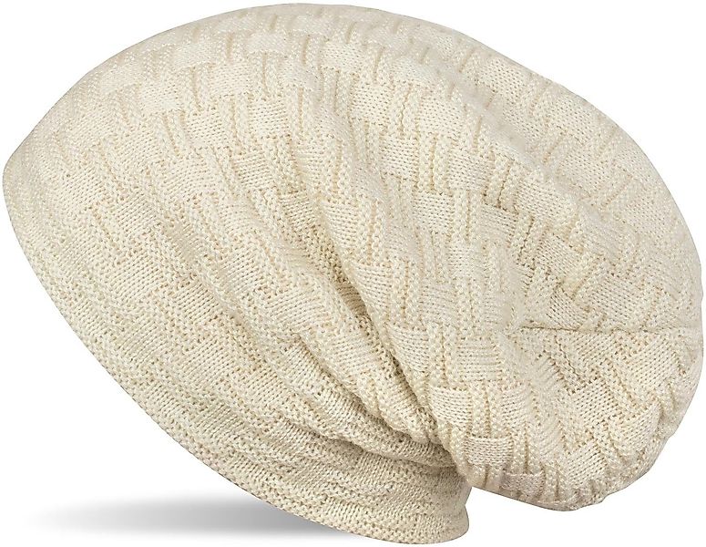 styleBREAKER Strickmütze Feinstrick Beanie mit Flecht günstig online kaufen