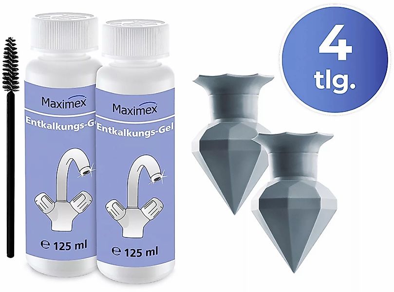 Maximex Reinigungs-Set »Entkalkungsgel und Diamond Clean Silikon-Entkalker« günstig online kaufen