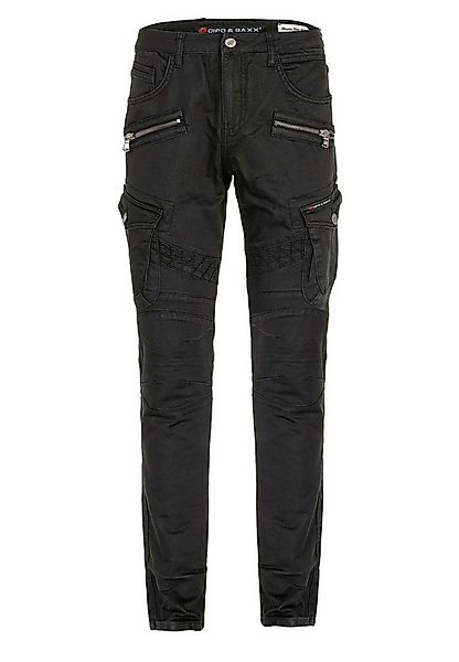 Cipo & Baxx Cargojeans Jeans im angesagten Biker-Stil, CD-424 günstig online kaufen