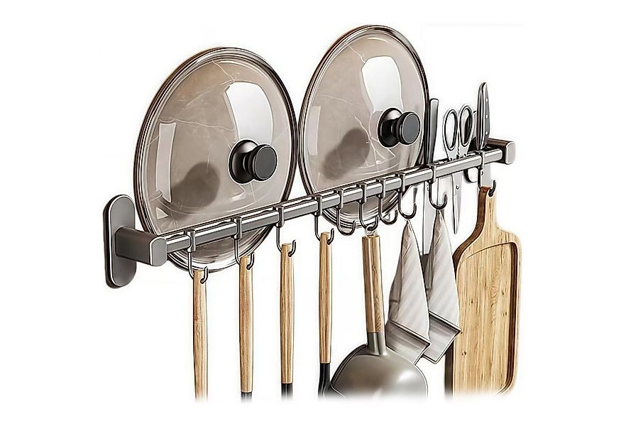 PFCTART Hakenleiste 40/50/60cm Hakenleiste küche, Küchenhaken, topfdeckelha günstig online kaufen