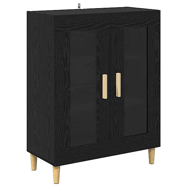 vidaXL Sideboard Schwarz Eichen-Optik 69,5 x 34 x 90 cm Holzwerkstoff 88082 günstig online kaufen