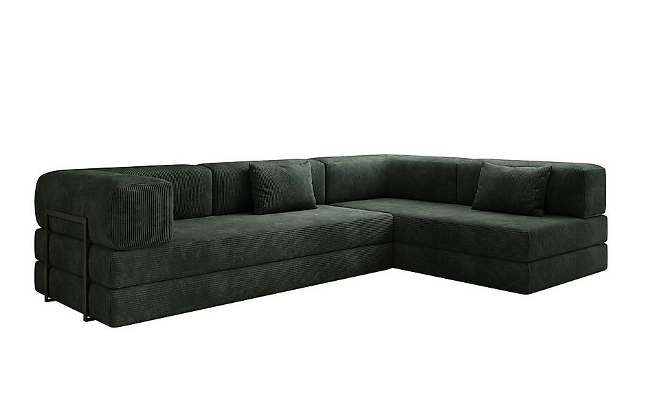 Luxusbetten24 Sofa Designer Sofa Lazy L, mit Aufklappfunktion und Cordbezug günstig online kaufen
