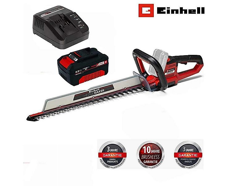 Einhell Akku-Heckenschere ARCURRA 18/55 mit Akku 4.0 Ah & Ladegerät 18V + P günstig online kaufen