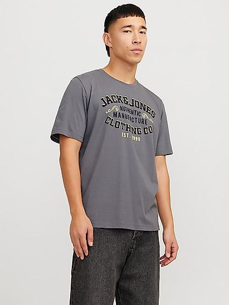 Jack & Jones Rundhalsshirt JJELOGO TEE SS O-NECK 2 COL SS25 SN mit Logo Pri günstig online kaufen