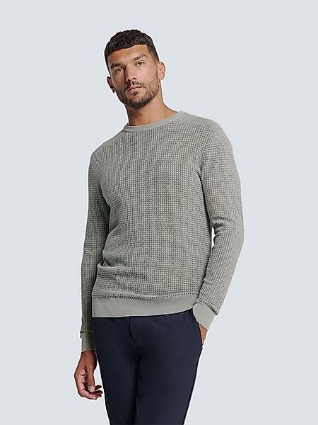 NO EXCESS Rundhalspullover No Excess Zweifarbiger Rundhals-Pullover günstig online kaufen