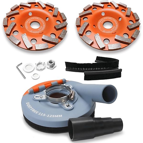 Fanzwork Winkelschleifer Absaughaube für Winkelschleifer+2x125 mm günstig online kaufen