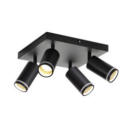 Nettlife Deckenstrahler Schwarz Schwenkbar Modern Wandstrahler günstig online kaufen