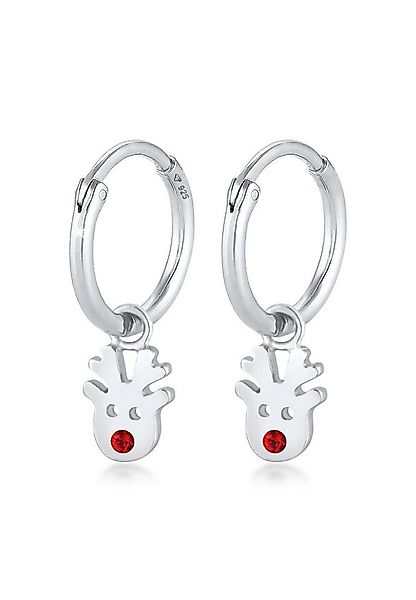 Elli Paar Creolen Creolen Rentier 925 Silber, mit Kristallen von Swarovski® günstig online kaufen