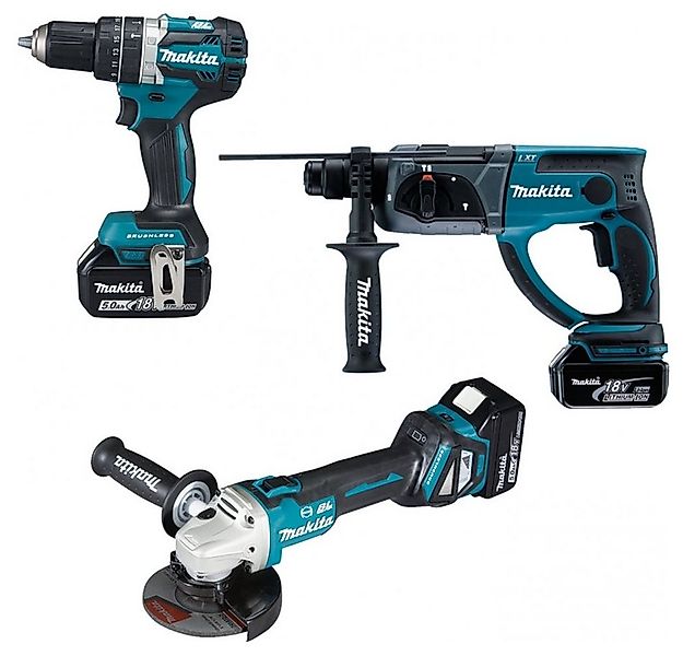 Makita Elektrowerkzeug-Set DLX3093TJ - Akku-Spezialset - blau/schwarz günstig online kaufen