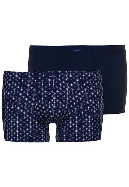 GÖTZBURG Boxershorts Kos (2er Pack) mit Logo, basic, gemustert, eng, weich, günstig online kaufen