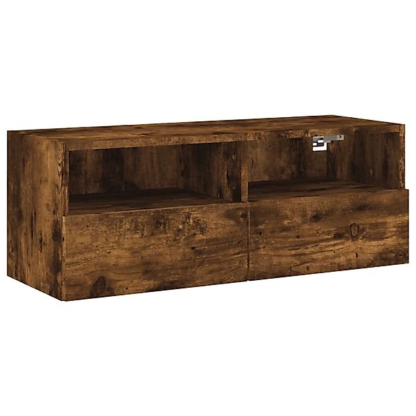 vidaXL TV-Wandschrank Räuchereiche 80x30x30 cm Holzwerkstoff 836876 günstig online kaufen