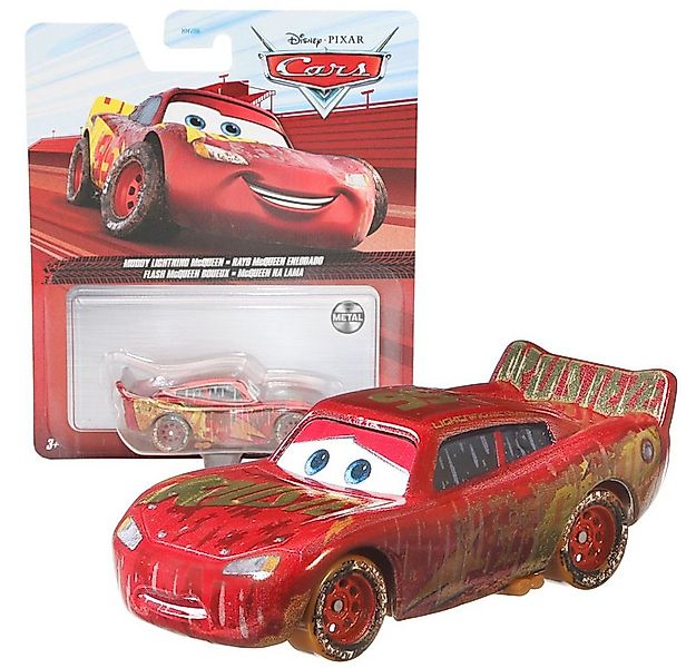 Disney Cars Spielzeug-Rennwagen Muddy Lightning GKB35 Disney Cars Cast 1:55 günstig online kaufen
