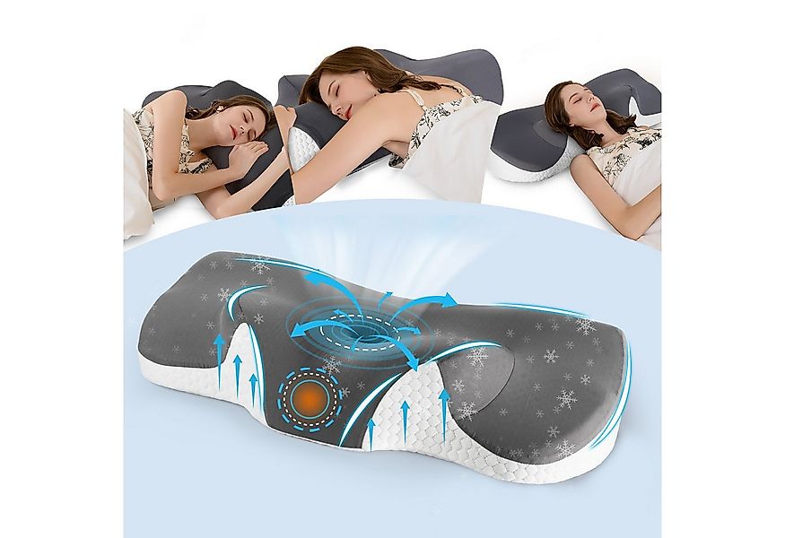 Esun Kopfkissen Nackenkissen, Kopfkissen Memory Foam, Füllung: Rückstellsch günstig online kaufen