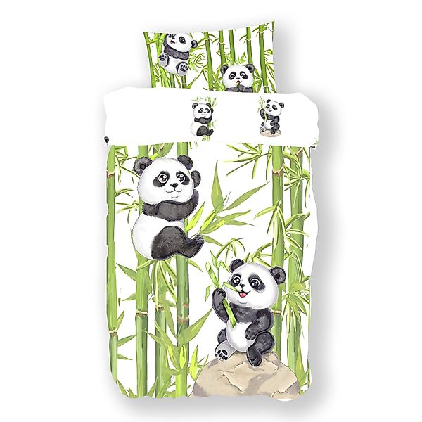 Koru Kids Kinderbettwäsche Panda als Babybettwäsche günstig online kaufen