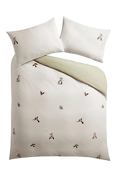 Next Bett-Set Angeraute Bettbgarnitur, weihnachtliche Stickerei, Bezug: Bau günstig online kaufen