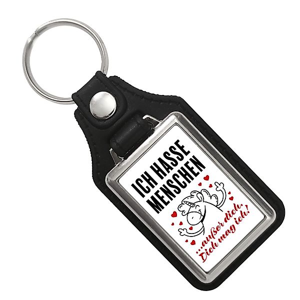 speecheese Schlüsselanhänger Ich hasse Menschen außer günstig online kaufen