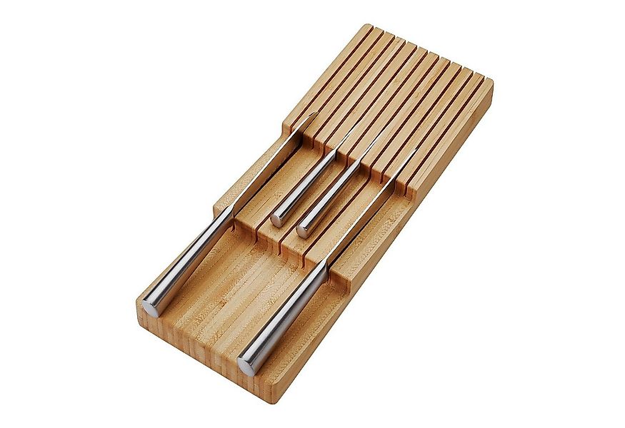 SO-TECH® Besteckeinsatz Bambus Messereinsatz für Besteckkasten ORGA-BOX 3, günstig online kaufen