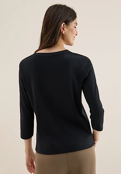 Cecil Rundhalsshirt, aus Baumwolle mit Stretchante günstig online kaufen