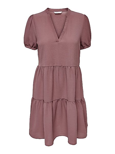 ONLY Rüschen Kleid Damen Braun günstig online kaufen