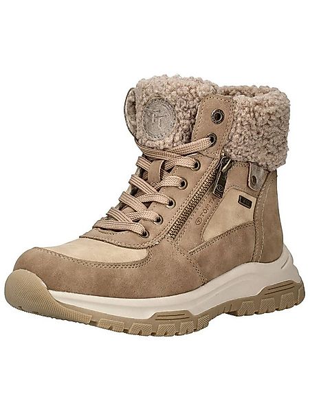 TOM TAILOR Stiefelette Lederimitat/Textil . Schnürstiefelette günstig online kaufen