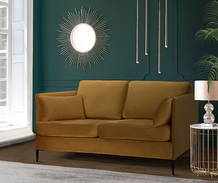 Home affaire 2-Sitzer "Light" inklusive loser Zierkissen, mit schmalen Arml günstig online kaufen