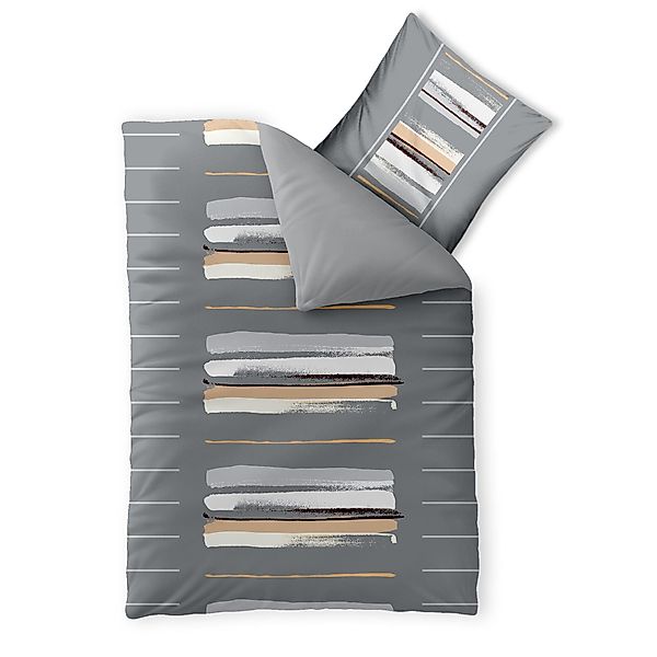 aqua-textil Bettwäsche Trend Bettgarnitur Renforcé Reißverschluss günstig online kaufen