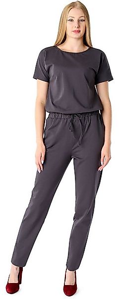 Bellivalini Jumpsuit Damen Hosenanzug Jumpsuit mit Bindegürtel Freizeitanzu günstig online kaufen