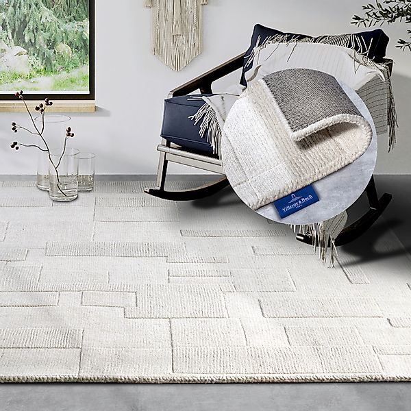 Villeroy & Boch Wollteppich "Wilhelmine" rechteckig 10 mm Höhe Läufer, hand günstig online kaufen