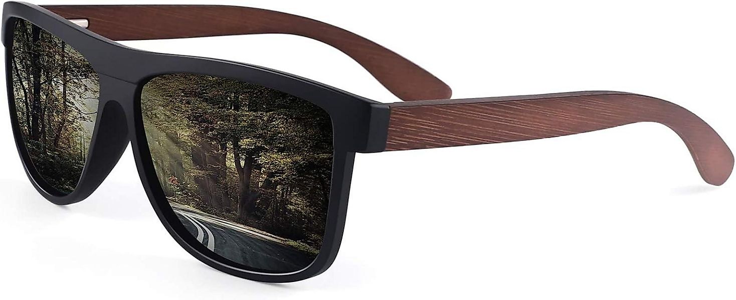 LuxusKollektion Sonnenbrille Holz Sonnenbrille Polarisiert UV400 günstig online kaufen